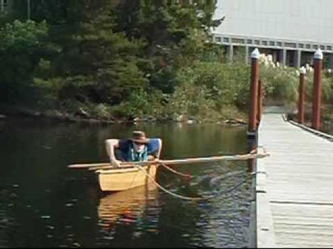 Canoe launch from a dock