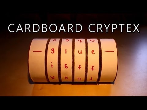 Cardboard Cryptex Safe