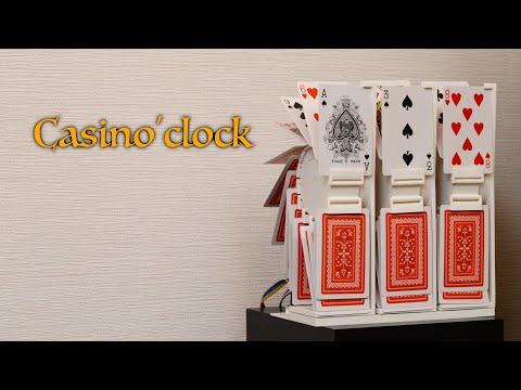 Casino'clock - Playing card flap display / clock, 3D printed