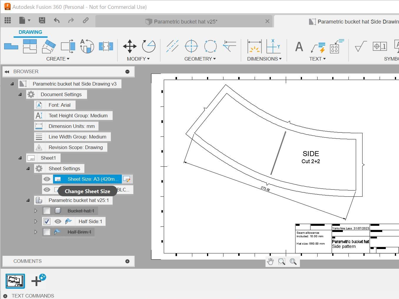 Changing the sheet size.jpg