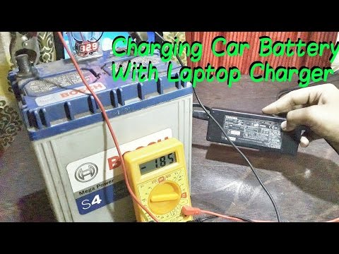Charge Your Car Battery With Laptop Charger!