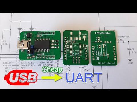 Cheap USB to UART (RS232/Serial) Converter Using Microchip MCP2200