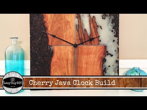 Cherry Java Clock Build Wooden Wall Art