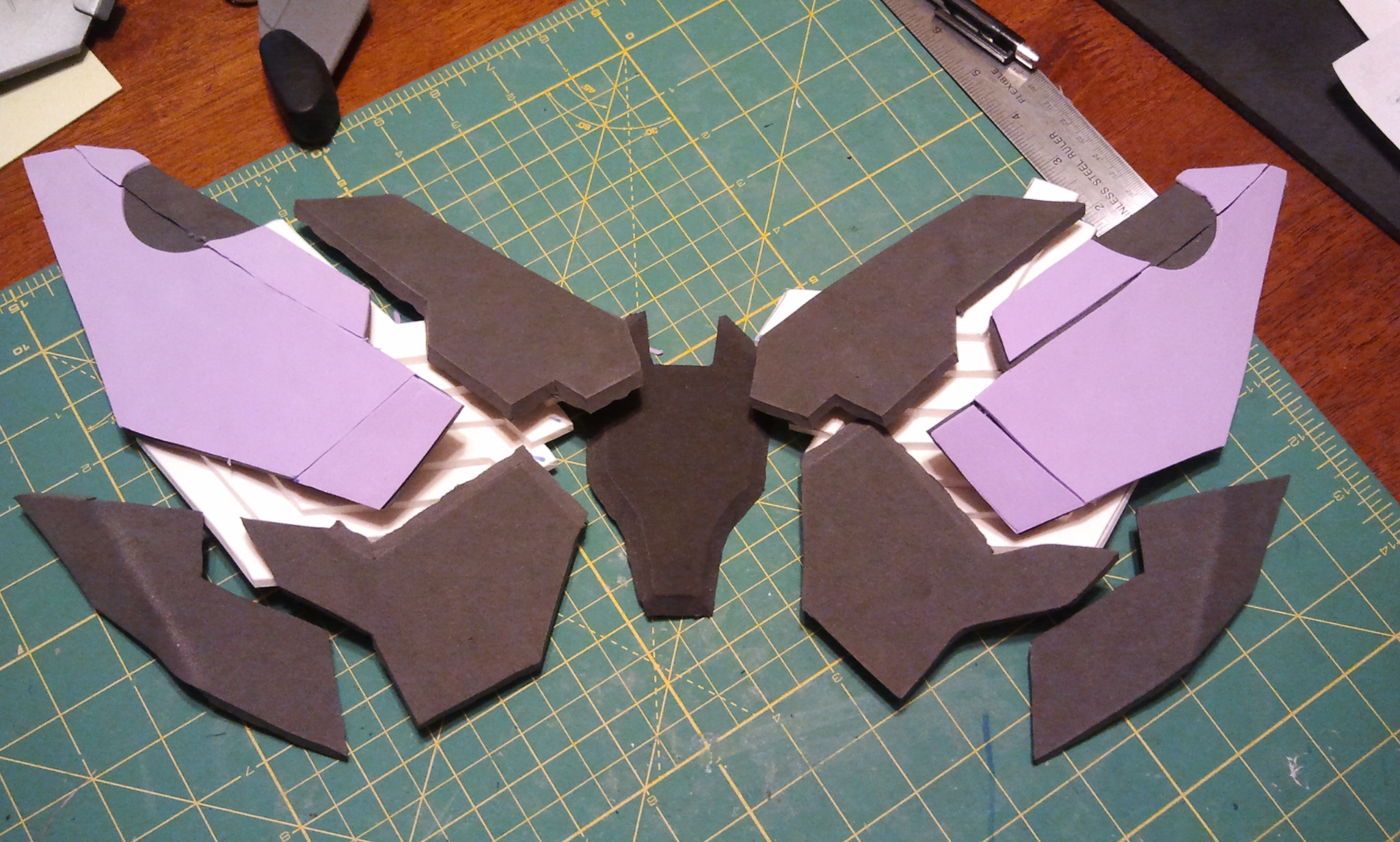 Chest pieces glued.jpg