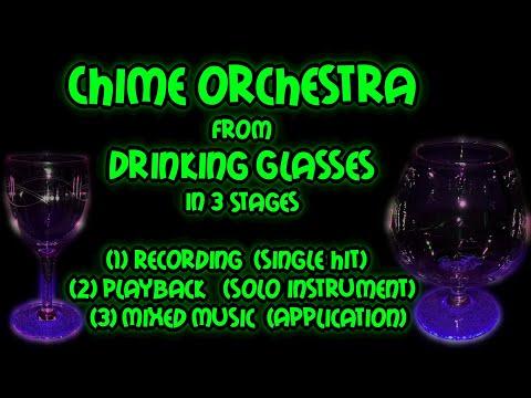 Chime Orchestra from Dining Glasses (Demo for Instructable)