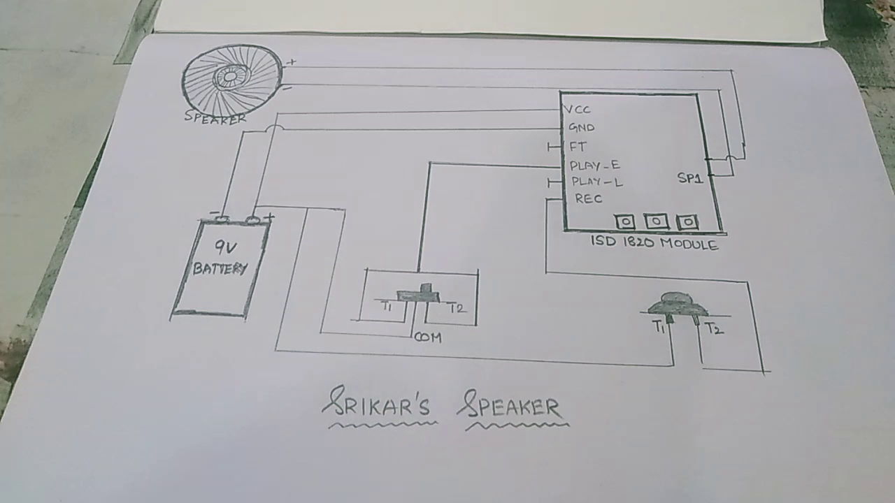 Circuit Srikar's Speaker On Paper.png