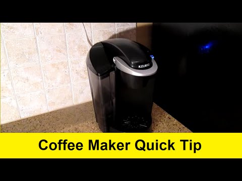 Coffee Maker Quick Tip - Super Easy Water Fill