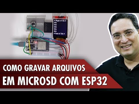 Como gravar arquivos em microSD com ESP32