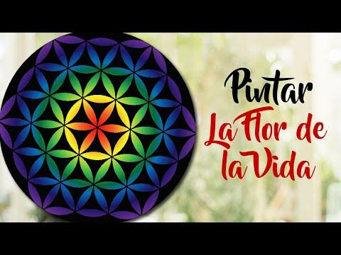 Como pintar la flor de la vida