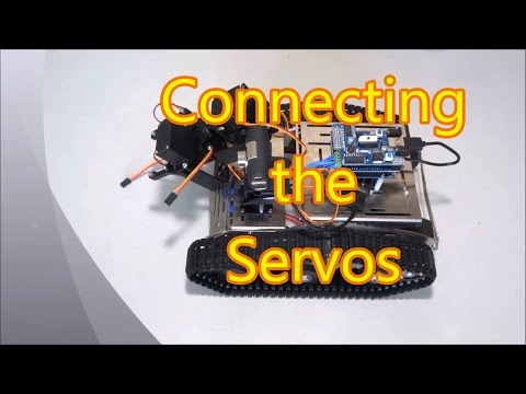 Connecting the Camera Mount and the Manipulator Servos of the Kuman Robot