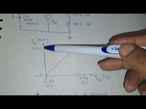 Constant current source ( 0 to 20 mA) using mosfet IRF840. Operation of mosfet in linear region.