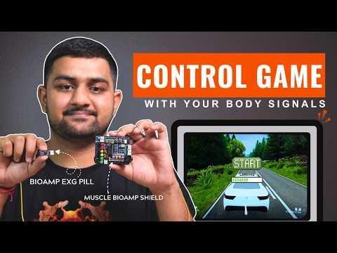 Control Car Racing Game using Muscle Signals (EMG) - BioAmp EXG Pill and Muscle BioAmp Shield