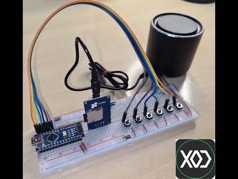 Control Catalex MP3 player Using Arduino programmed By XOD