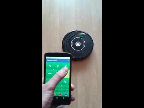 Control your Roomba using an Android app - first tests