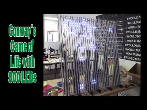 Conway's Game of Life with 900 LED display