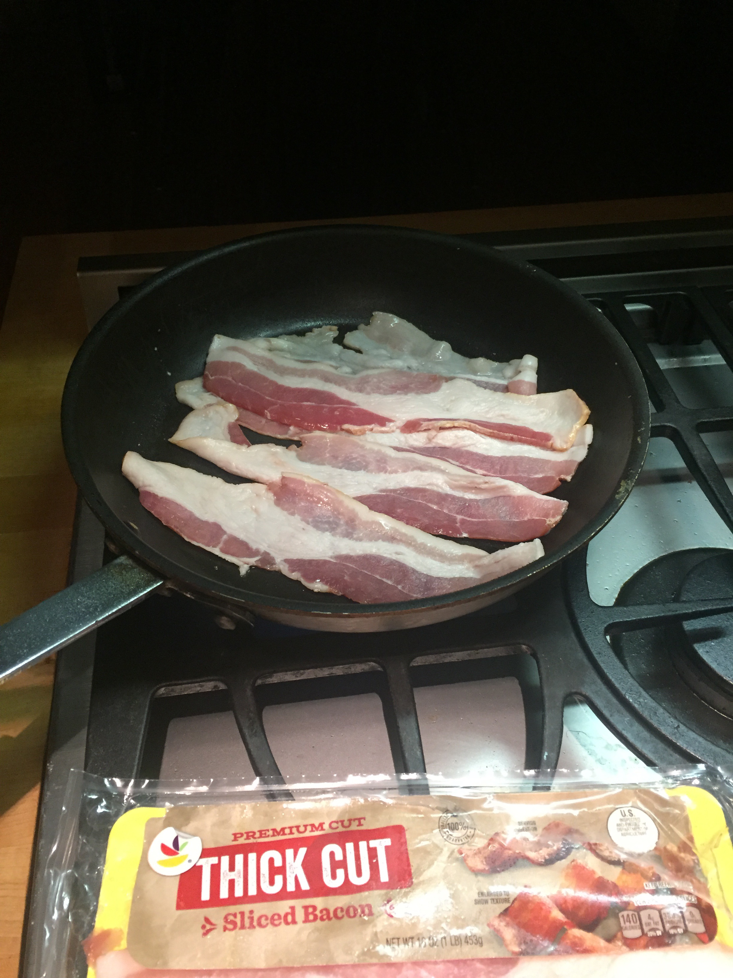 Cook 5 slices bacon.JPG