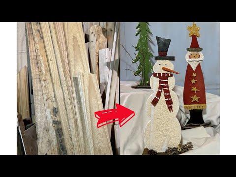 Create Your Own Holiday Decorations out of Pallet Wood