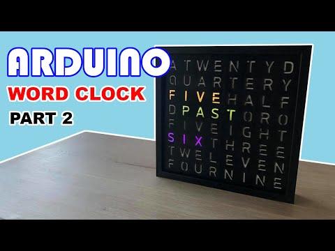 Creating Arduino Wordclock Part 2 - Put the words where your time is:)