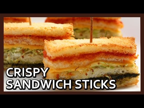 Crispy Sandwich Sticks | Tri-color Sandwich | Republic Day Special Recipe by Healthy Kadai