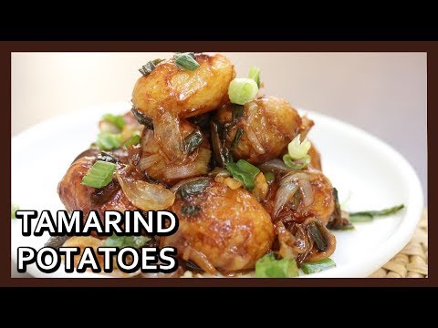 Crispy Tamarind Potatoes | Tangy Potatoes | Khatte Aloo | Airfryer Recipe by Healthy Kadai