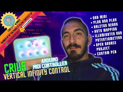 Crius Vertical Infinity Control v1.0 - DIY ABLETON READY USB MIDI Controller