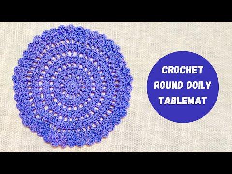 Crochet Sleek Doily How To Crochet Round Doily