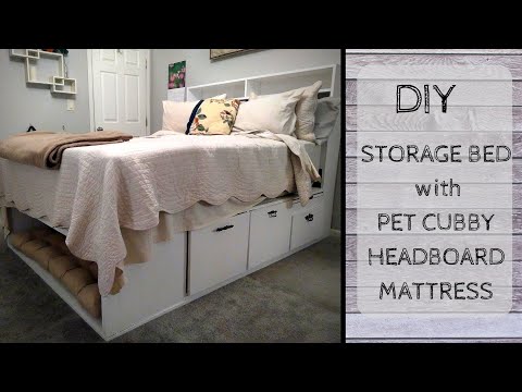 Custom Storage Bed for Humans and Pets!