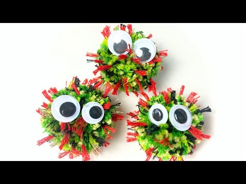 Cute Little Virus PomPoms