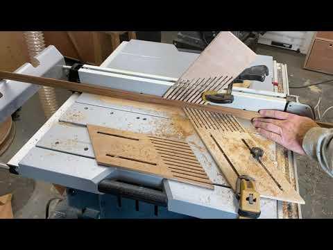 Cutting the cedar strips