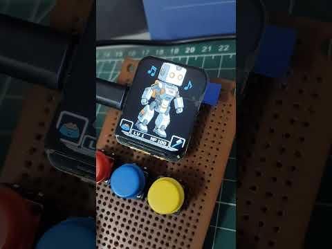 Cyber Gotchi: ESP32S3 +Lvgl #trending #cyberpunk