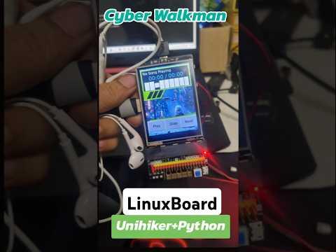 Cyber Walkman : Music on Unihiker(LinuxBoard) #trending #linux #unihiker