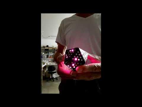 D20 icosahedron cube hand held
