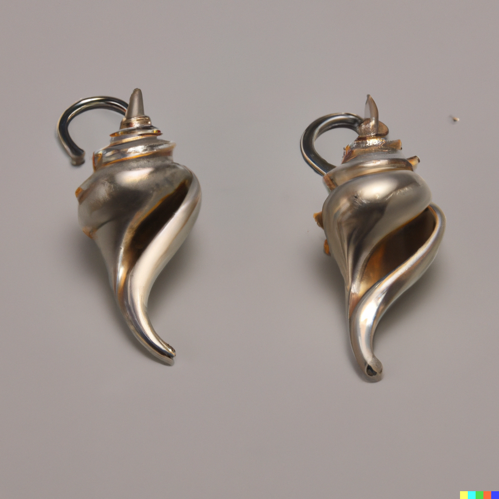 DALL&middot;E 2022-10-08 15.50.25 - Conch ear danglers for tribal stretched ears gauged .png