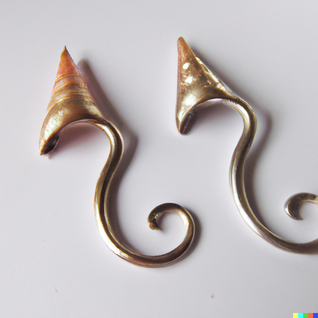 DALL&middot;E 2022-10-08 15.52.54 - Conch ear danglers for tribal stretched ears.png