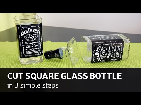 DIY: Cut Square Glass Bottle In 3 Simple Steps