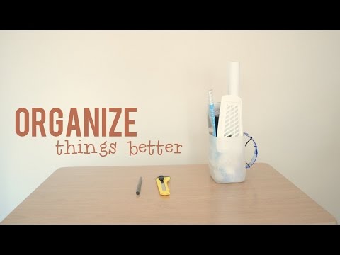 DIY: Milk Bottle: Organizer