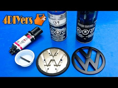 DIY: Volkswagen Golf MKIV Hatch Emblem Disassembly &amp;amp; Painting