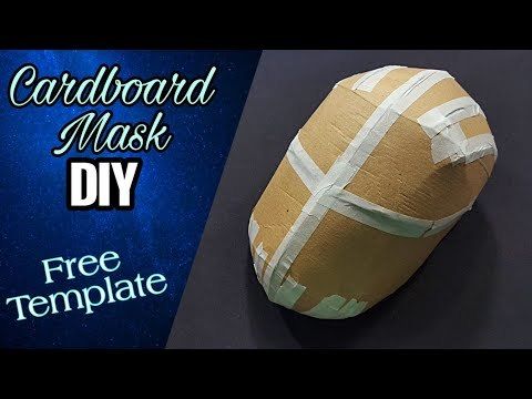 DIY| HOW TO MAKE A CARDBOARD MASK.