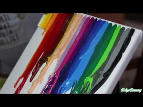 DIY : canvas color blust