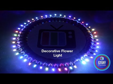 DIY |  Flower RGB LED Decorative Light | Photo Frame