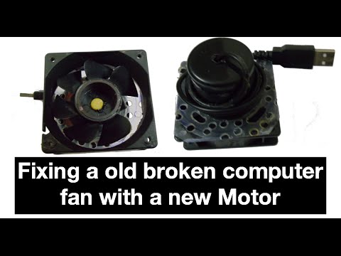 DIY | Fixing a old broken computer cooling fan with a new DC motor