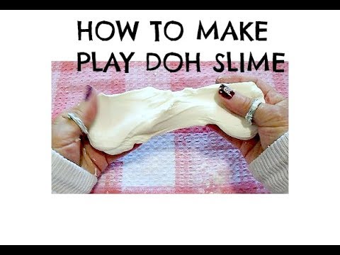 DIY | make PLAY DOH SLIME- EasY Cheap,  2 ingredients!  CORN STARCH,  HAIR CONDITIONER!!