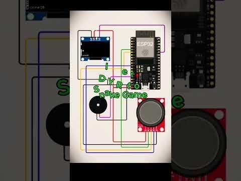 DIY #ESP32 Snake Game Console 🎮 #Shorts