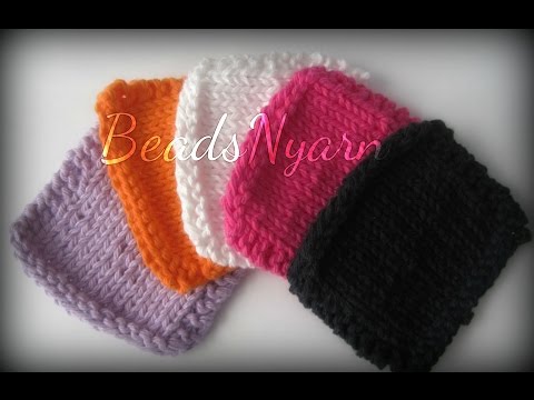 DIY - Knitted Make-up remover pads