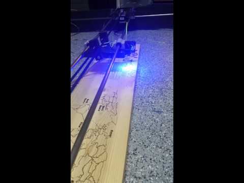 DIY 3 Watt Aruidno driven Laser Cutter / Engraver