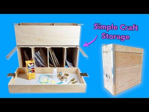 DIY 3-Tier Plywood Stacking Box for Hobby Supplies