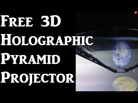 DIY 3D Projector FREE Holographic Display for smartphone iphone tablet