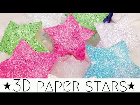 DIY 3D paper stars