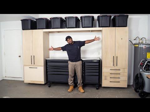 DIY 5 Piece Garage Cabinets and Organization | DIY Creators