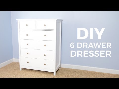 DIY 6 Drawer Tall Dresser | How to Build